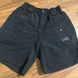 AFTCO Black Cargo Shorts with Relaxed Fit